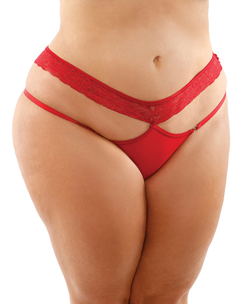 Bottoms Up Ren Microfiber Bikini Panty W/lace Waist Qn