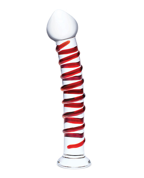 Glas 10" Mr. Swirly Dildo - Red