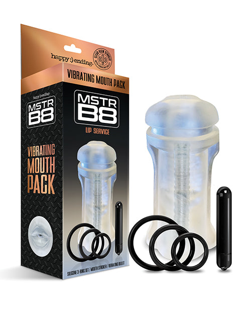 MSTR B8 Lip Service Vibrating Mouth Pack - Kit of 5 Clear