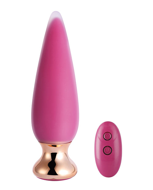 Doro Plus Vibrating Anal Plug With Remote Control - Pink