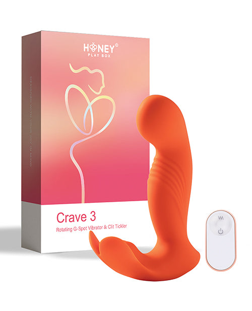 Crave 3 G-Spot Vibrator w/Rotating Head - Orange