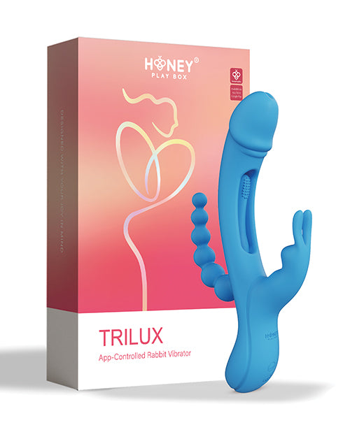 Trilux Kinky Finger Rabbit Vibrator With Anal Beads