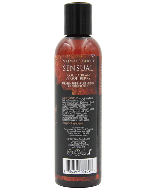 Intimate Earth Sensual Massage Oil - 240 Ml Cocoa Bean & Gogi Berry