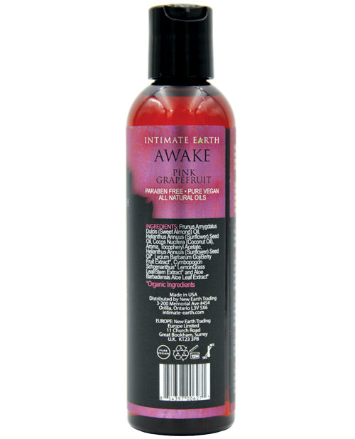 Intimate Earth Awake Massage Oil - 120 Ml Pink Grapefruit