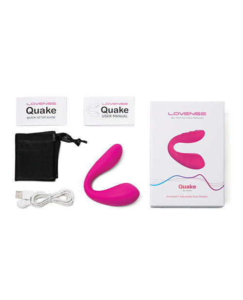 Lovense Dolce (previously Quake) Adjustable Dual Stimulator - Pink