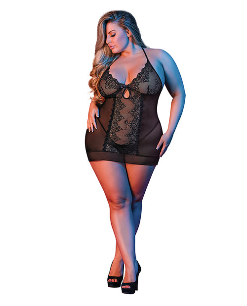 Sexy Time Sophia Chemise & G-string Black Qn