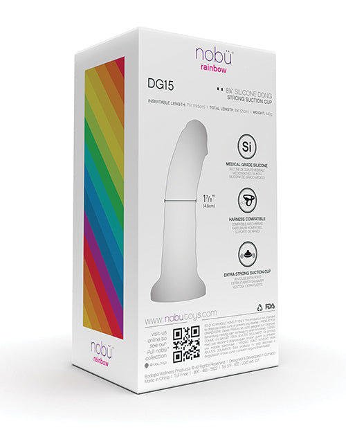 Nobu Rainbow 8" Dildo w/Suction Cup - Cosmic