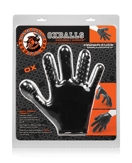 Oxballs Finger Fuck Glove - Black