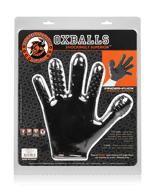 Oxballs Finger Fuck Glove - Black