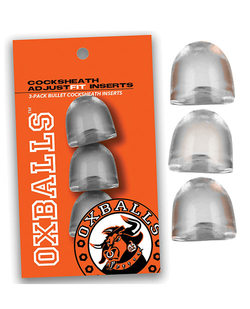 Oxballs Cocksheath Adjustfit Inserts - Pack of 3 Clear