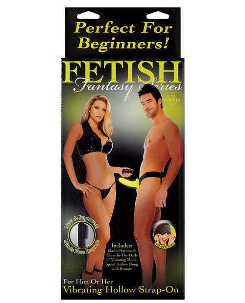 Fetish Fantasy Series For Him Or Her Vibrating Hollow Strap On