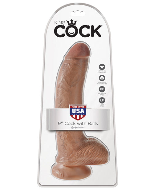 "King Cock 9"" Cock W/balls"