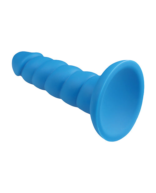 Rock Candy Suga Daddy Silicone Dildo - Blue