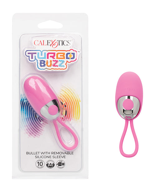 Turbo Buzz Bullet Stimulator w/Removable Silicone Sleeve