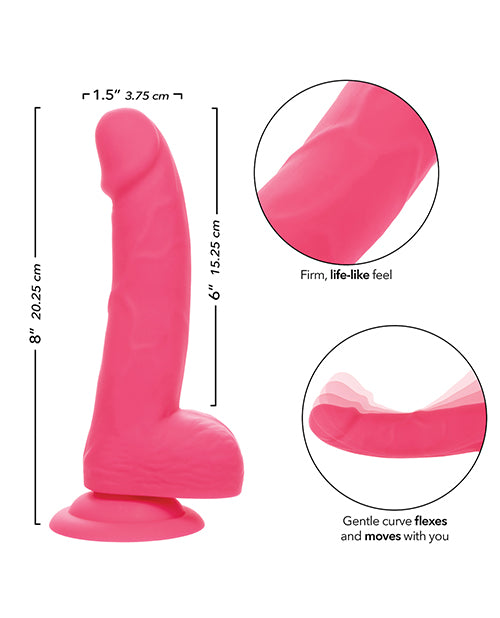 Silicone Studs Neon 6" Dildo