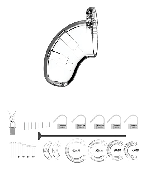 Shots Man Cage W/silicone Urethral Sounding