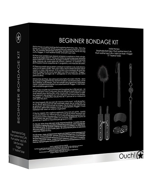 Shots Ouch Beginners Bondage Kit - Black