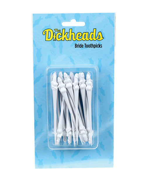 Shots The Dickheads Bride Toothpicks - White