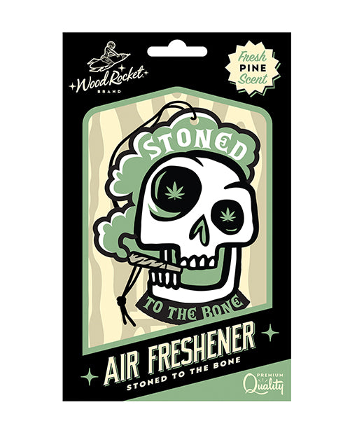 Wood Rocket Stoned to the Bone Air Freshener - Pine