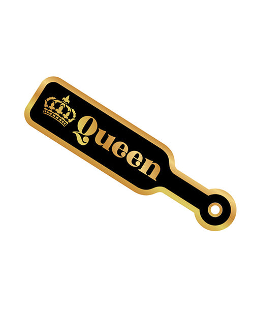 Wood Rocket Sex Toy Queen Paddle Large Pin - Black/Gold