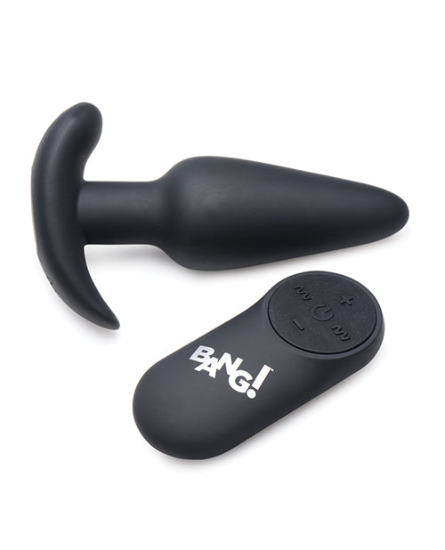 Bang! 21x Vibrating Silicone Butt Plug W/remote