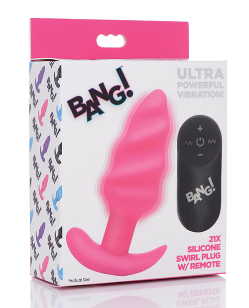 Bang! Vibrating Butt Plug W/remote Control