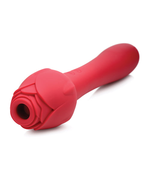 Inmi Bloomgasm Sweet Heart Rose 5x Suction & 10x Vibrator - Red
