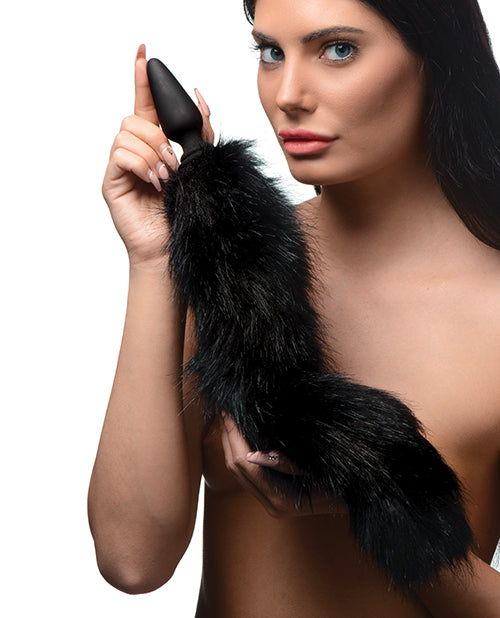 Tailz Snap On Interchangeable Fox Tail - Black