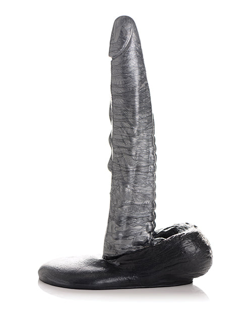 Creature Cocks The Gargoyle Rock Hard Silicone Dildo - Silver/black