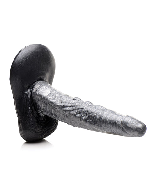 Creature Cocks The Gargoyle Rock Hard Silicone Dildo - Silver/black