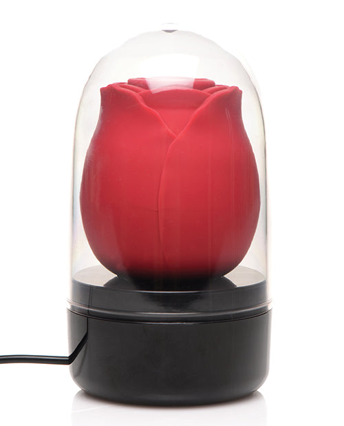 Inmi Bloomgasm Enchanted Rose 10x Clitoral Stimulator W/case - Red