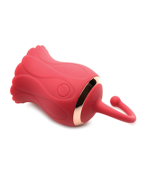 Inmi Bloomgasm Royalty Rose 10x Suction & Clit Stimulator - Red