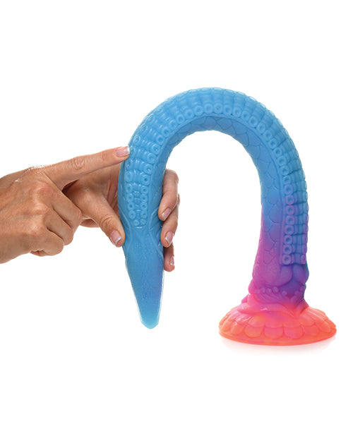 Creature Cocks Makara Silicone Snake Dildo - Glow In The Dark