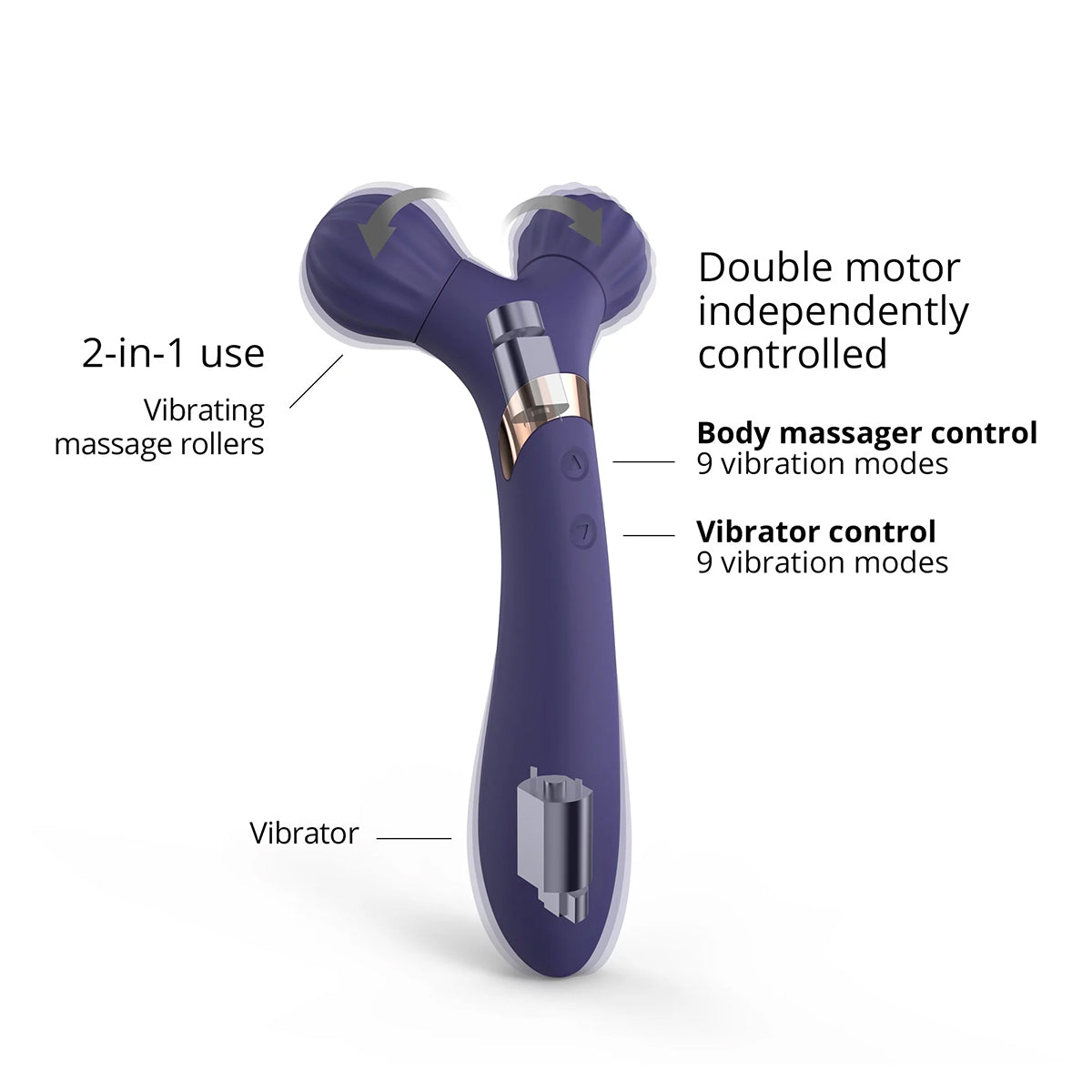 Love to Love Fireball Body Massager - Midnight Indigo