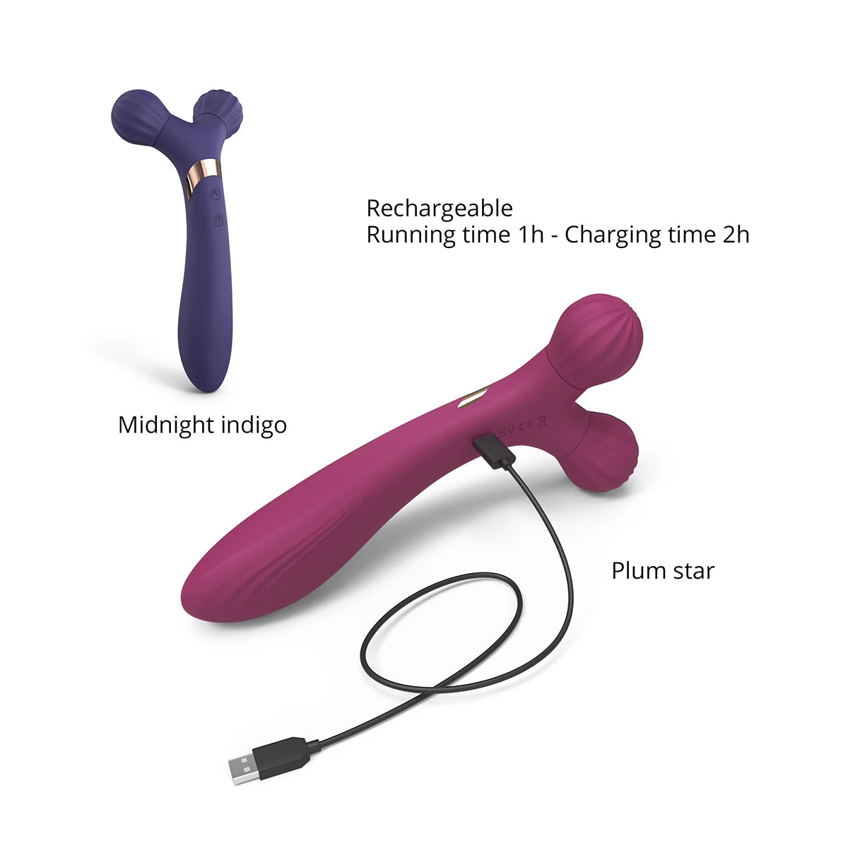 Love to Love Fireball Body Massager - Plum Star