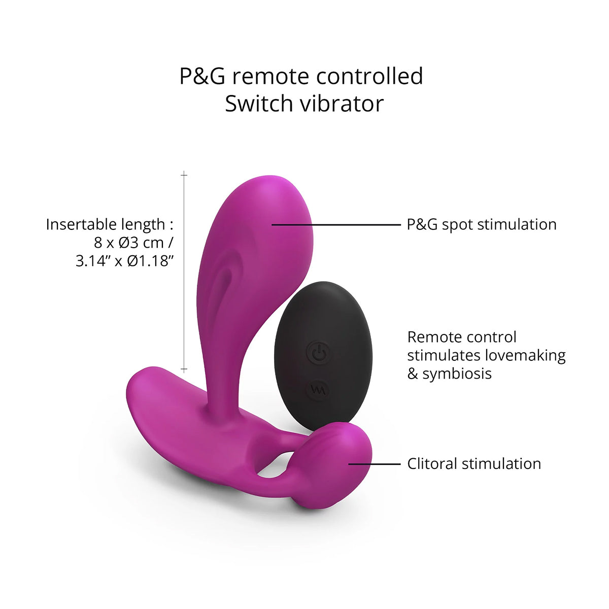 Love to Love Witty G & P-Spot Vibrator - Sweet Orchid