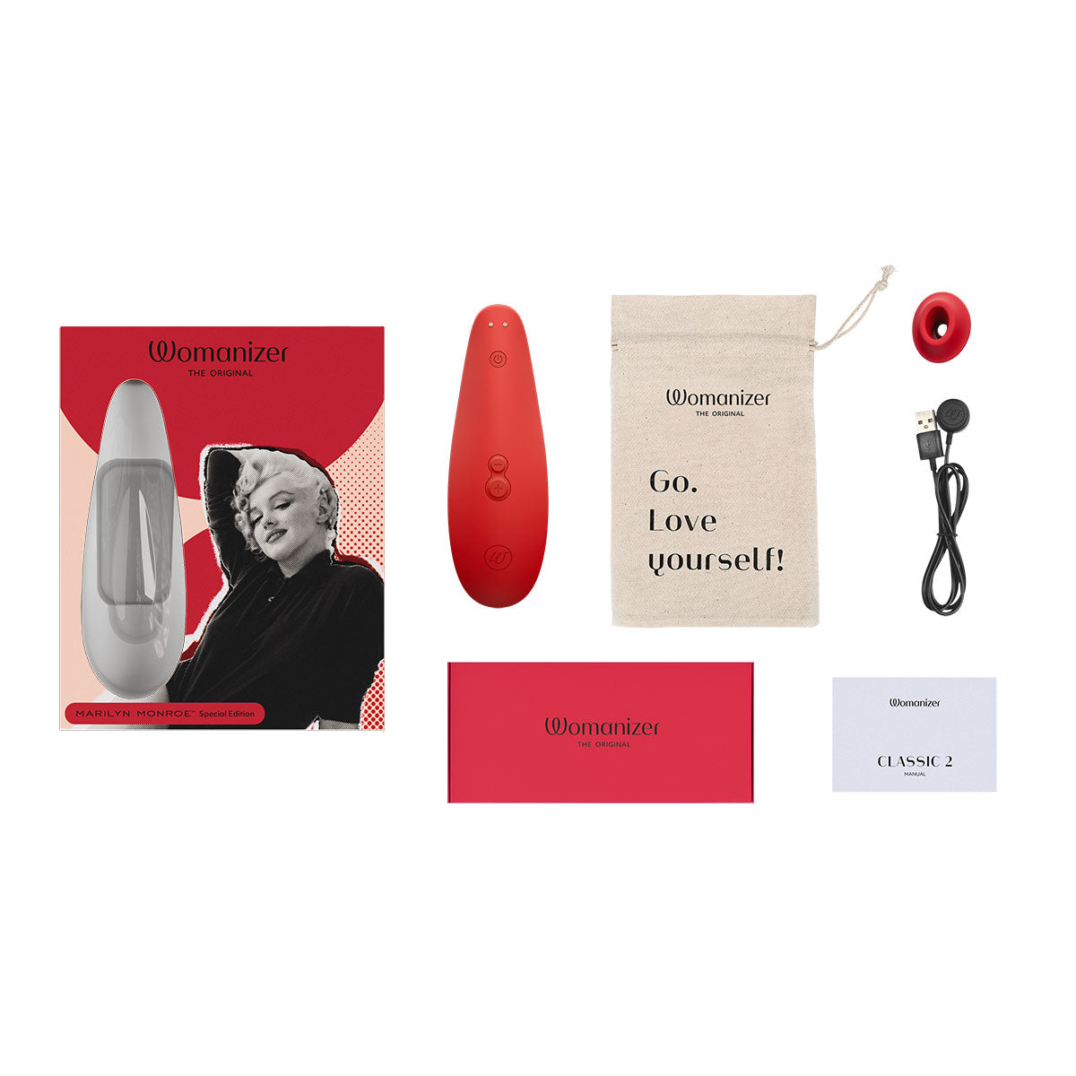 Womanizer Classic 2 Marilyn Monroe Special Edition - Vivid Red