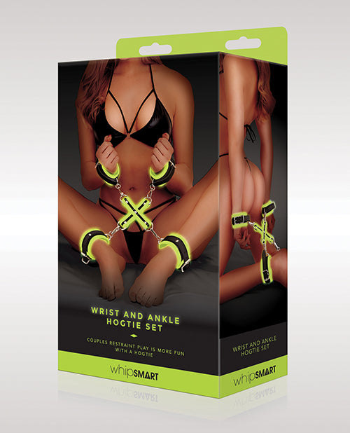 Whip Smart Glow In The Dark Wrist & Ankle Hogtie Set