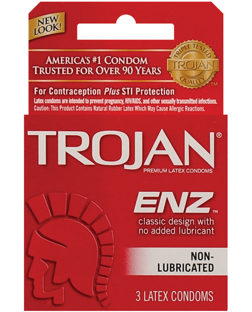 Trojan Enz Non-Lubricated - Box of 3