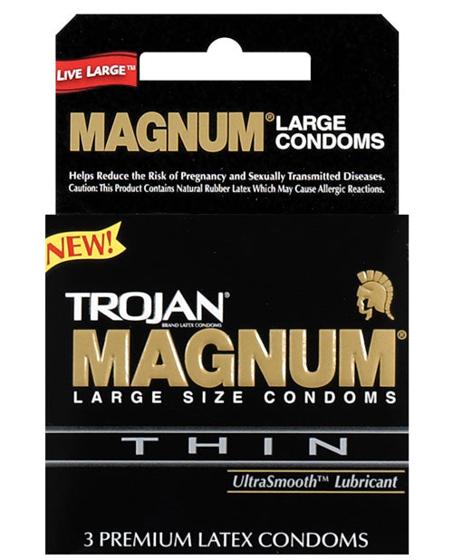 Trojan Magnum Thin Condoms - Box of 3