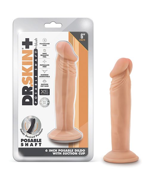 Blush Dr. Skin Plus 7" Posable Dildo