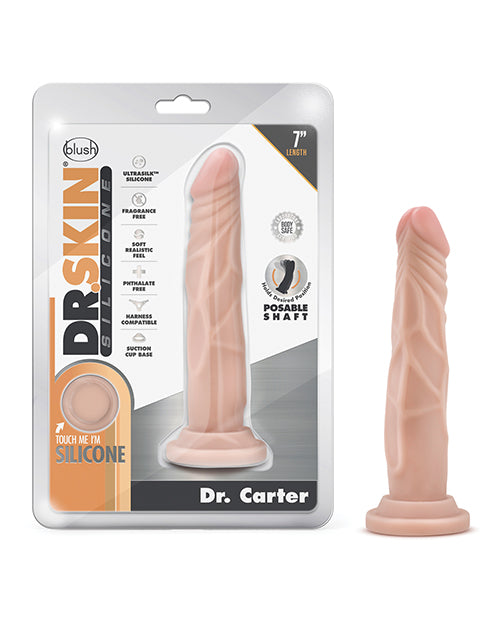 Blush Dr. Skin Silicone Dr. Carter 7.5" Dildo