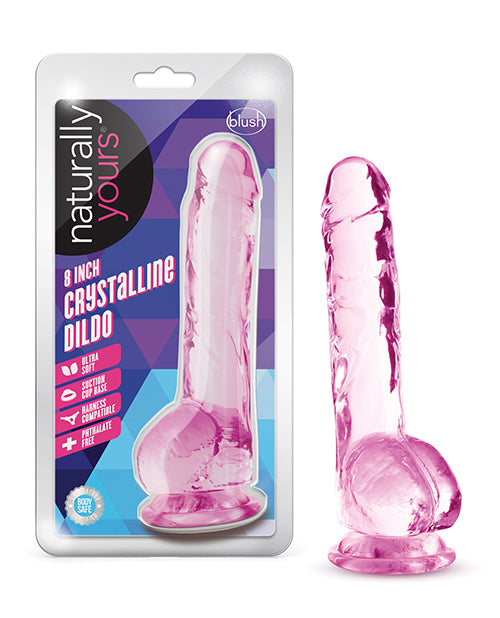 Blush Naturally Yours 8" Crystalline Dildo