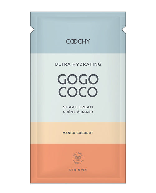 COOCHY Ultra Hydrating Shave Cream Foil - .35 oz Mango Coconut