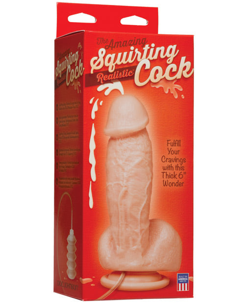 Squirting Realistic Cock w/Splooge Juice - Flesh