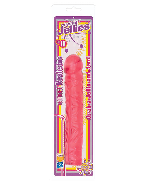 "Crystal Jellies 10"" Classic Dildo"