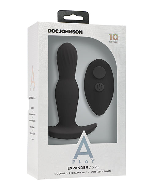 A Play Expander Rechargeable Silicone Anal Plug W/remote