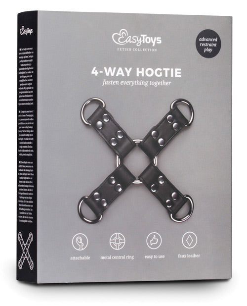 Easy Toys Faux Leather Hogtie - Black