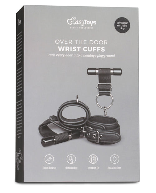 Easy Toys Over The Door Wrist Cuffs - Black