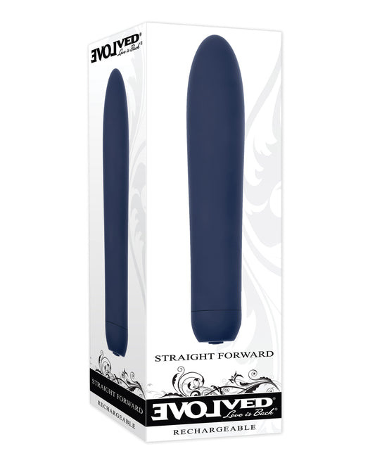 Evolved Straight Forward Vibrator - Blue